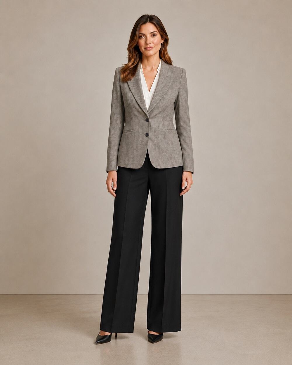 Hugo Boss Vintage Brown Blazer Women's Size 8 Structured Normcore Career Classic